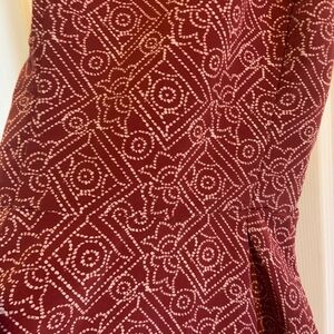 Hollister Red and White Swirl Dress